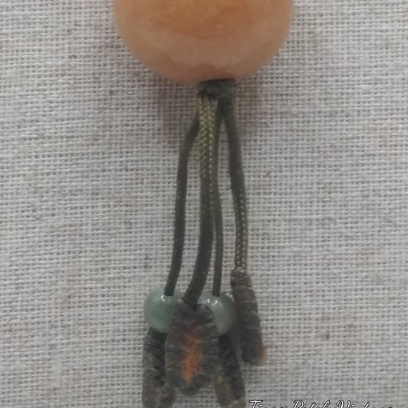 Carnelian, Jadeite, Quartz Bead Shamballa Necklace - Picture 2 of 7